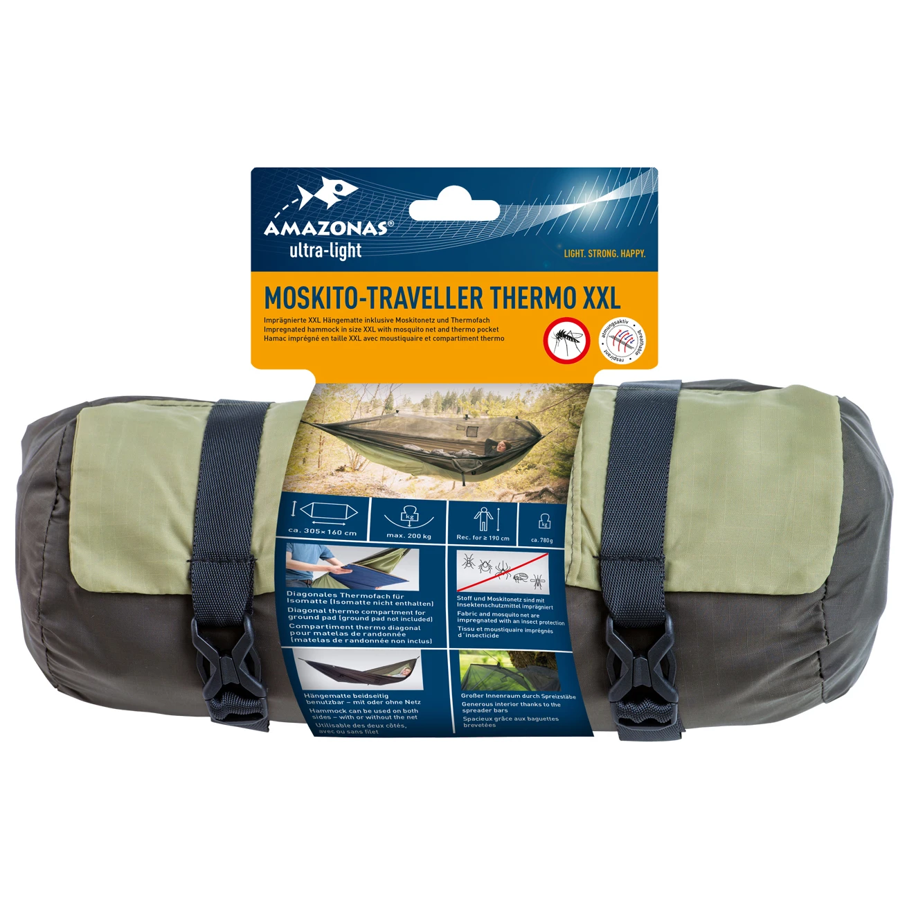 Amazonas Moskito-Traveller Thermo XXL - Hammock 4 Amazonas Moskito-Traveller Thermo XXL - Hammock - Image 2