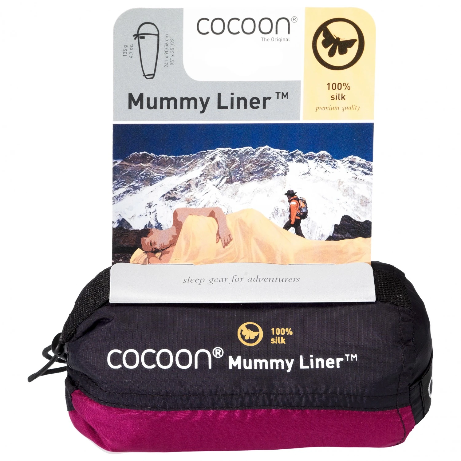 Cocoon MummyLiner Silk Economy Line - Travel Sleeping Bag 4 Cocoon MummyLiner Silk Economy Line - Travel Sleeping Bag - Image 2