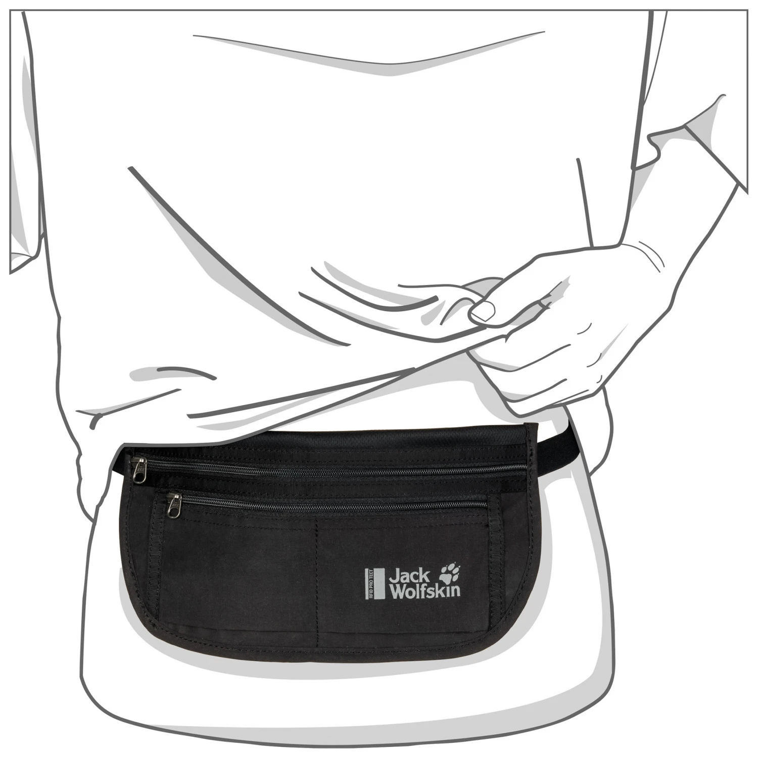Jack Wolfskin Document Belt RFID - Hip Bag 5 Jack Wolfskin Document Belt RFID - Hip Bag - Image 3