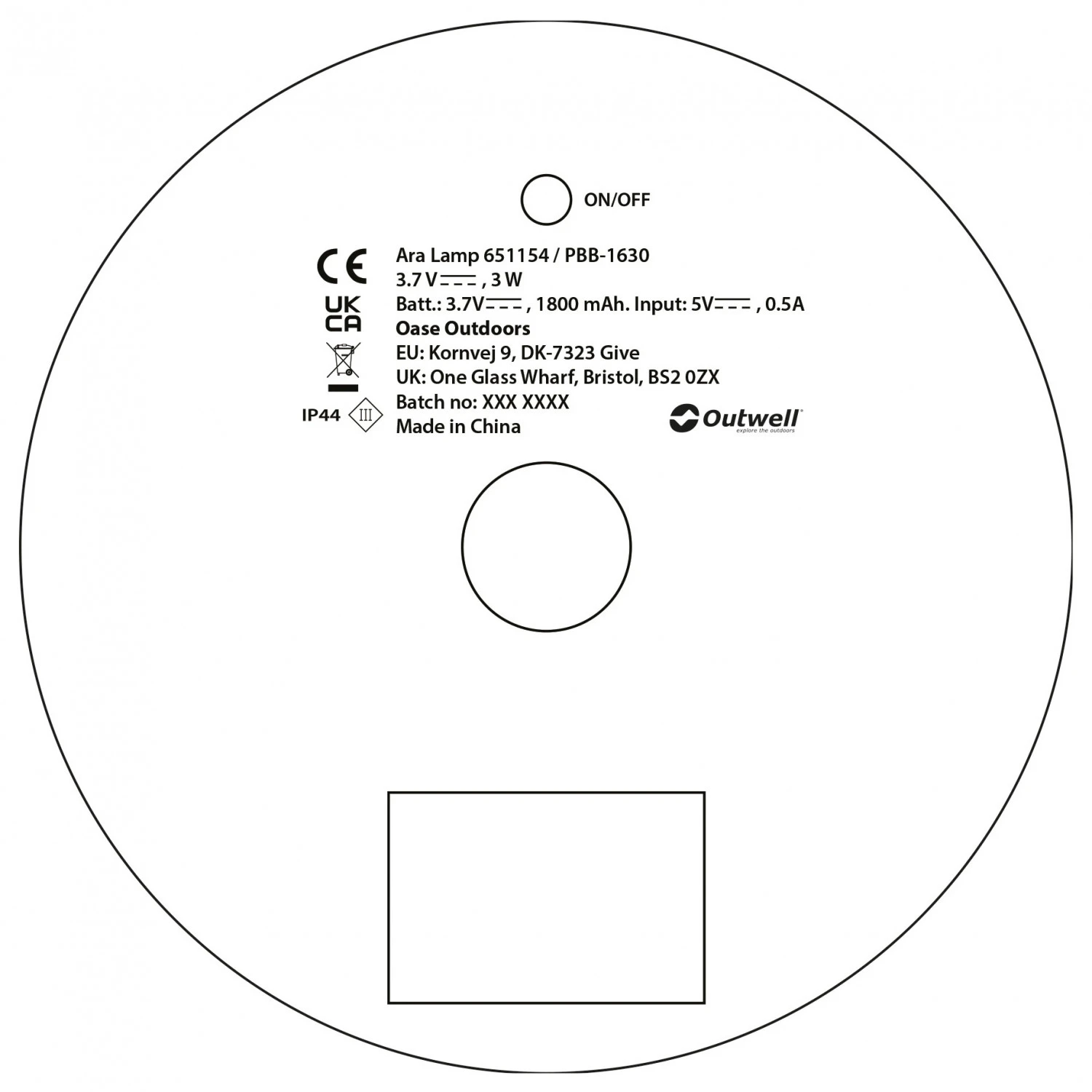 Outwell Ara Lamp - LED Light 7 Outwell Ara Lamp - LED Light - Image 5