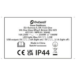 Outwell Mensa Mains 3Way Roller Kit W/ USB/Light 13 Outwell Mensa Mains 3Way Roller Kit W/ USB/Light -Brunner Sales 2025 outwell mensa mains 3way roller kit w usb light detail 6