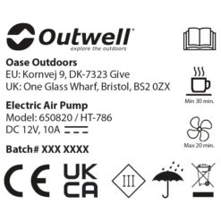 Outwell Squall Tent Pump 12V - Air Pump 7 Outwell Squall Tent Pump 12V - Air Pump -Brunner Sales 2025 outwell squall tent pump 12v air pump detail 3