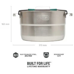 Stanley Adventure Base Camp Cook Set - Pot 12 Stanley Adventure Base Camp Cook Set - Pot -Brunner Sales 2025 stanley adventure base camp cook set pot detail 4