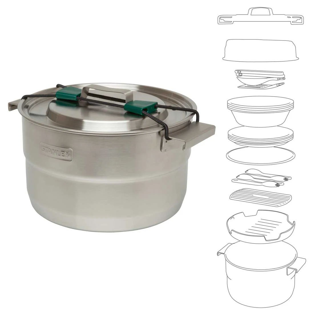 Stanley Adventure Base Camp Cook Set - Pot 8 Stanley Adventure Base Camp Cook Set - Pot - Image 6