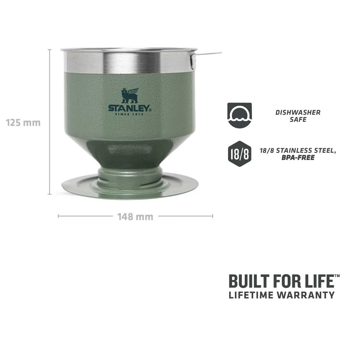 Stanley Classic Perfect-Brew Pour Over - Coffee Filter 6 Stanley Classic Perfect-Brew Pour Over - Coffee Filter - Image 4