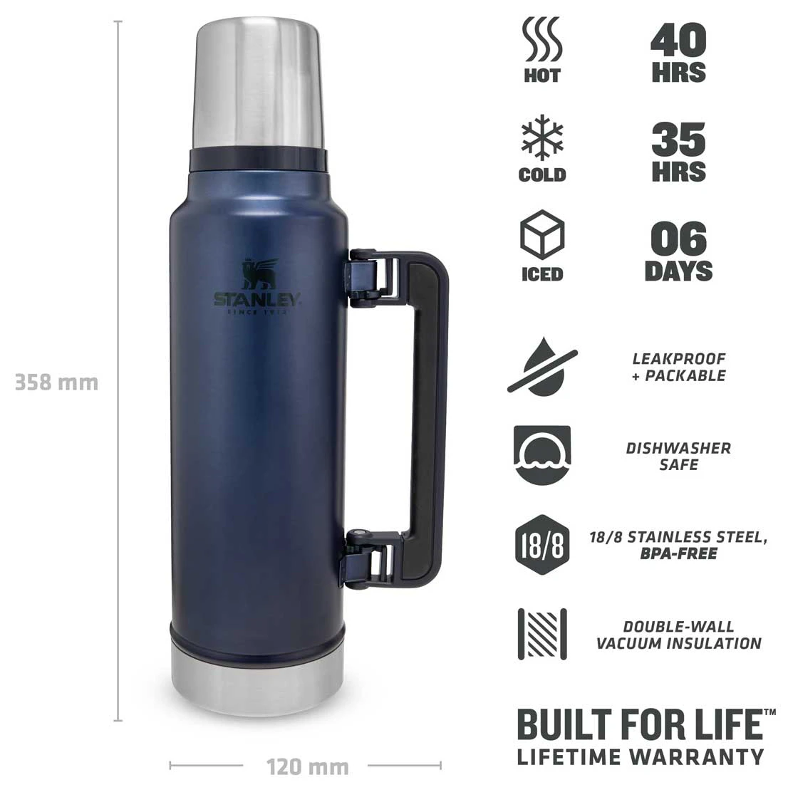 Stanley Classic Vakuum-Flasche 1,4 L - Insulated Bottle 6 Stanley Classic Vakuum-Flasche 1,4 L - Insulated Bottle - Image 4