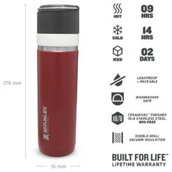 Stanley Go Ceramivac 0,7 L - Insulated Bottle 9 Stanley Go Ceramivac 0,7 L - Insulated Bottle -Brunner Sales 2025 stanley go ceramivac 07 l insulated bottle detail 4