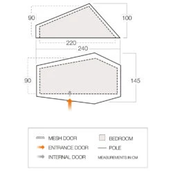 Vango F10 Hydrogen Air - 1-person Tent -Brunner Sales 2025 vango f10 hydrogen air 1 person tent detail 3