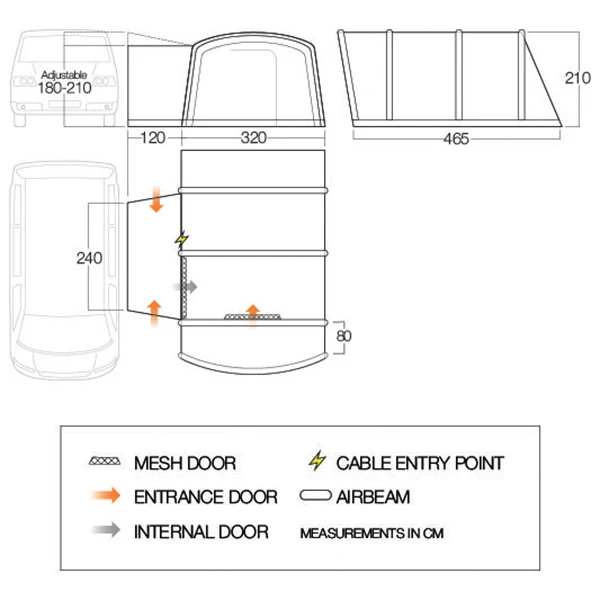 Vango Galli III Low - Motorhome Awning 4 Vango Galli III Low - Motorhome Awning - Image 2