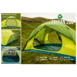 Vango Tryfan 200 - 2-person Tent -Brunner Sales 2025 vango tryfan 200 2 person tent bf detail 3