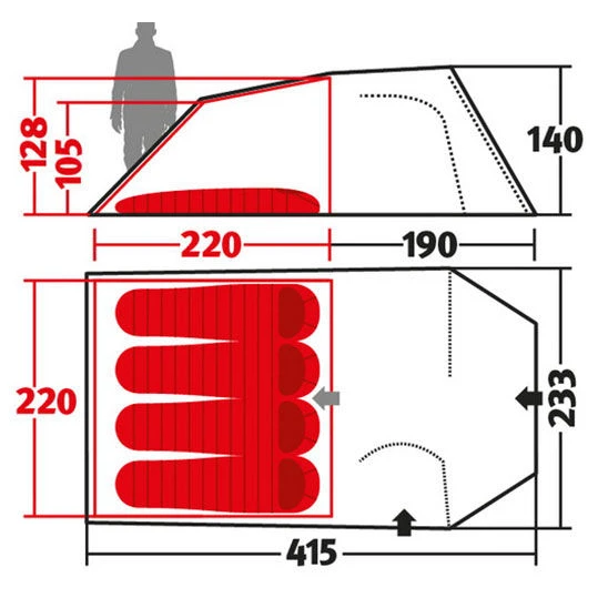 Wechsel Intrepid 4 - 4-person Tent 10 Wechsel Intrepid 4 - 4-person Tent - Image 8